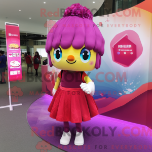 Disfraz de mascota Magenta...