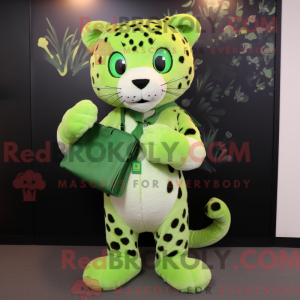 Postava maskota Lime Green...