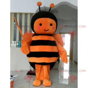 Orange bee mascot - Redbrokoly.com