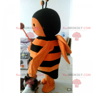 Mascotte d'abeille orange - Redbrokoly.com