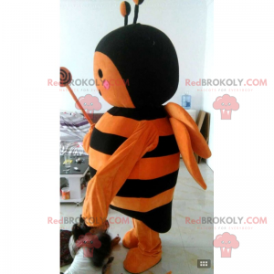 Orange bee mascot - Redbrokoly.com