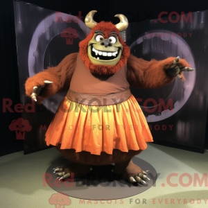 Rust Ogre mascottekostuum...