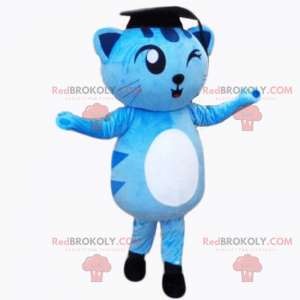 Mascotte d'adorable chaton - Remise de diplôme - Redbrokoly.com