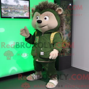 Máscara Green Hedgehog com...