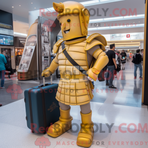 Goldenes Maskottchenkostüm...