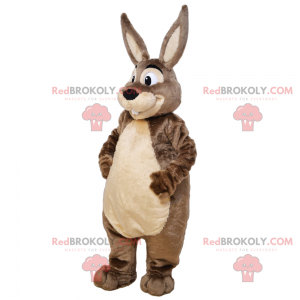 Adorável mascote coelho com barriga macia - Redbrokoly.com