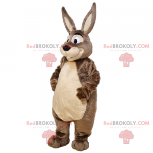 Mascotte d'adorable lapin au ventre doux - Redbrokoly.com