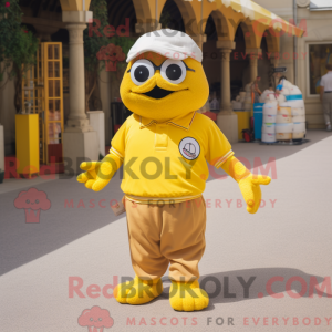 Gul Petanque Ball maskot...