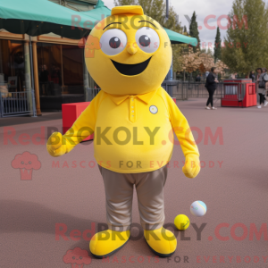 Gul Petanque Ball maskot...