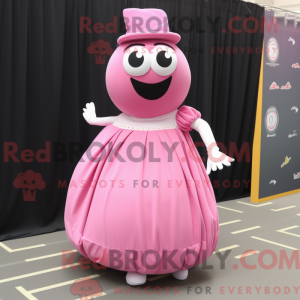 Pink Petanque Ball mascot...