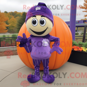 Purple Pumpkin mascot...
