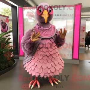 Pink Perlehøns maskot...