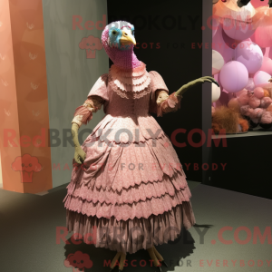 Pink Guinea Fowl mascot...