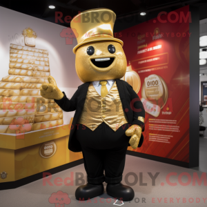 Gold Pho mascot costume...
