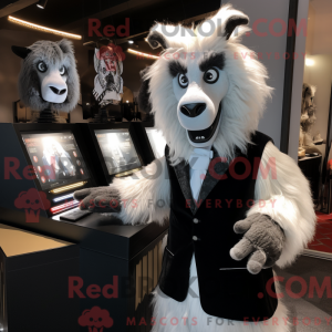 Personaggio mascotte capra...