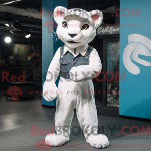 White Panther mascot...