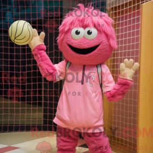 Rosa Voleibol Máscara de...