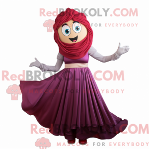 Maroon Pesto Pasta mascot...