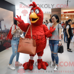 Postava maskota Red Fried...