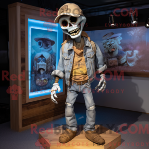Tan Undead mascottekostuum...