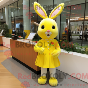 Citrongul kanin maskot...