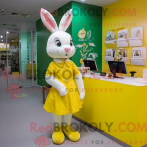 Lemon Yellow Rabbit mascot...