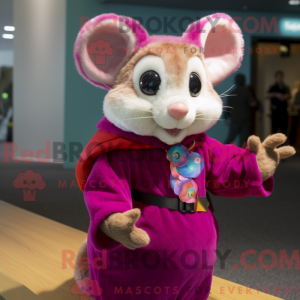 Magenta Dormouse maskot...