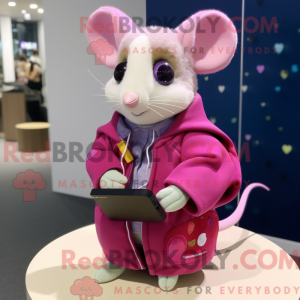 Magenta Dormouse maskot...