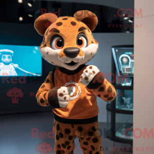 Brown Cheetah mascot...