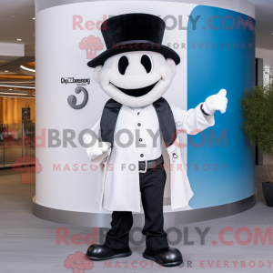 Hvid hestesko maskot...