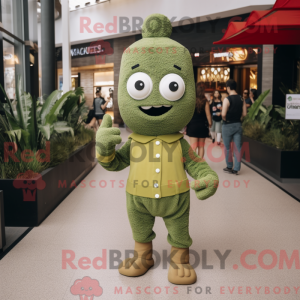 Olive Pop Corn mascot...
