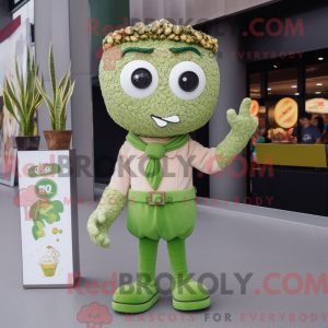 Oliven Pop Corn maskot...