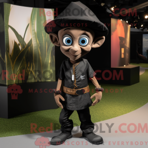 Black Elf-mascottekostuum...