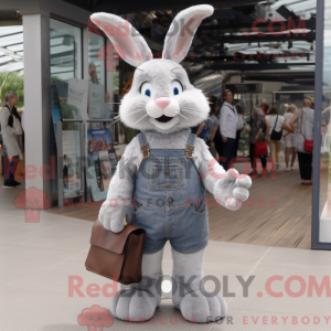 Grijze konijn mascotte...