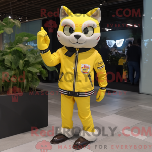 Lemon Yellow Cat mascot...