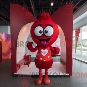 Red Heart-maskotdraktfigure...