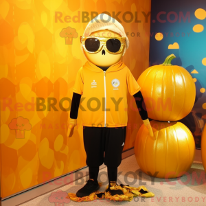 Gold Pumpkin maskot...
