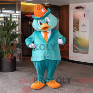 Teal Apricot Maskottchen...