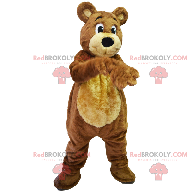 Mascotte d'attachant ourson tout doux - Redbrokoly.com