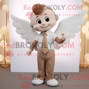 Tan Cupid maskot drakt...
