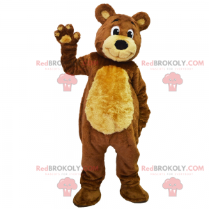 Mascotte d'attachant ourson tout doux - Redbrokoly.com