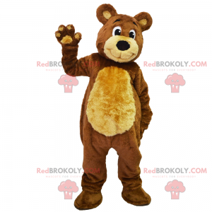 Zoete teddybeer mascotte - Redbrokoly.com