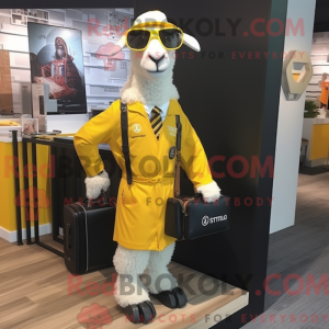 Maskottchen-Kostüm Gelbe...