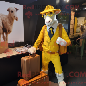 Yellow Boer Goat mascot...