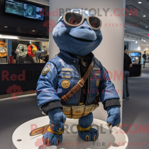Marinezeeschildpad-mascotte...