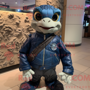 Marinezeeschildpad-mascotte...
