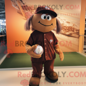 Brun baseball bold maskot...