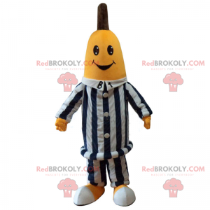 Banaanmascotte in gevangene-outfit - Redbrokoly.com