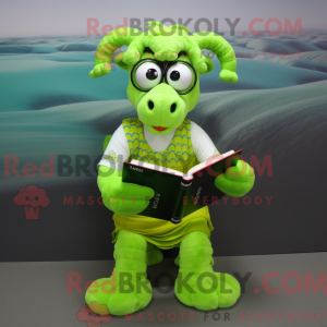 Lime Green Ram maskot...