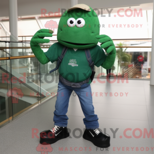 Forest Green Crab mascot...